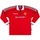 Retro Manchester United Home Long Sleeve Jersey 1998/00