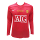 Retro Manchester United UCL Final Home Long Sleeve Jersey 2007/08