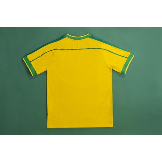 LEONARDO #18 Retro Brazil Home Jersey World Cup 1998