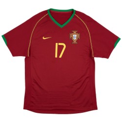 C.RONALDO #17 Retro Portugal Home Jersey World Cup 2006