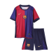 Kids Barcelona Home Spotify Logo Without Text Jersey Kit 2024/25