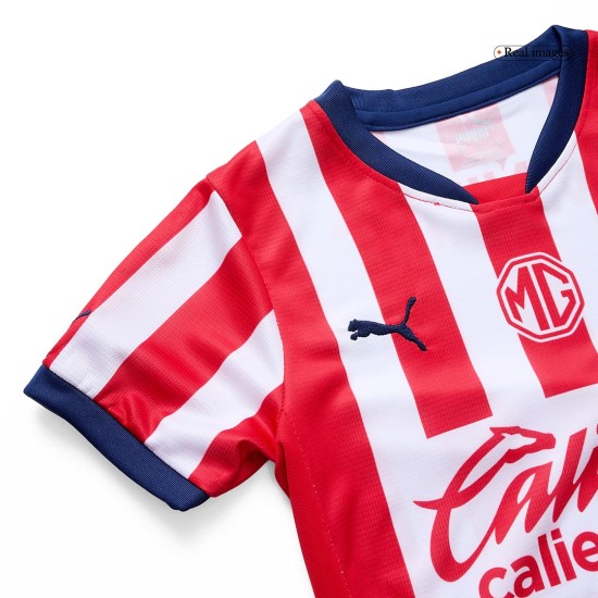 Kids Chivas Home Jersey Kit 2024/25