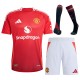 Manchester United Home Match Jersey+Shorts+Socks Full Kit Player Version 2024/25
